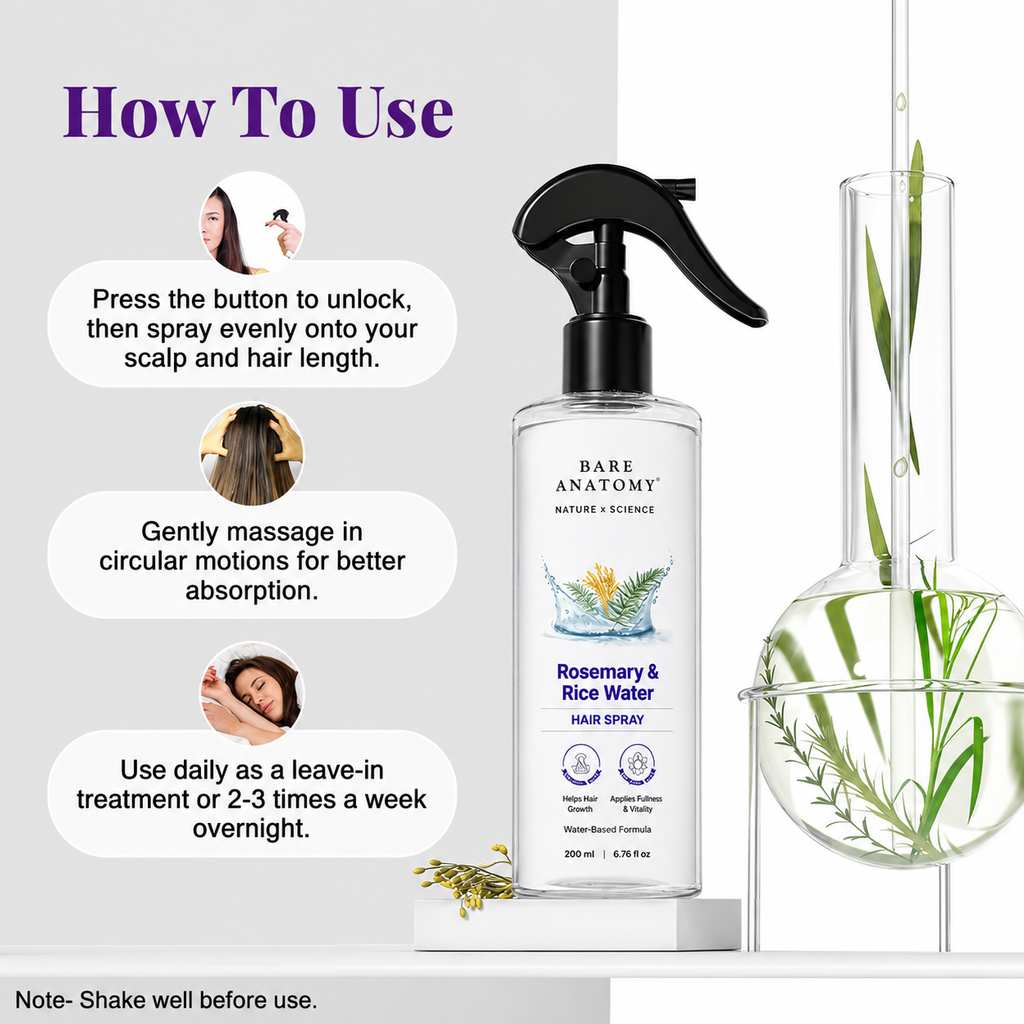 Rosemary & Rice Water Hair Spray