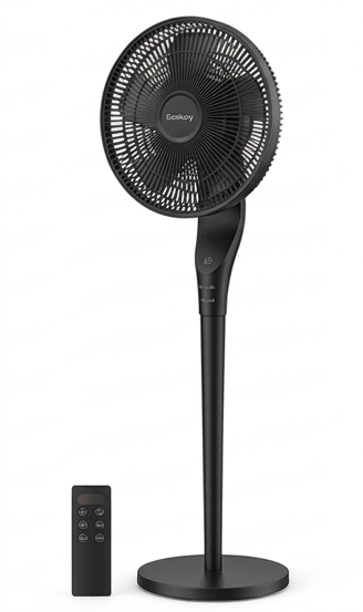 Ellevary™ Quiet Oscillating Pedestal Fan with Remote Control