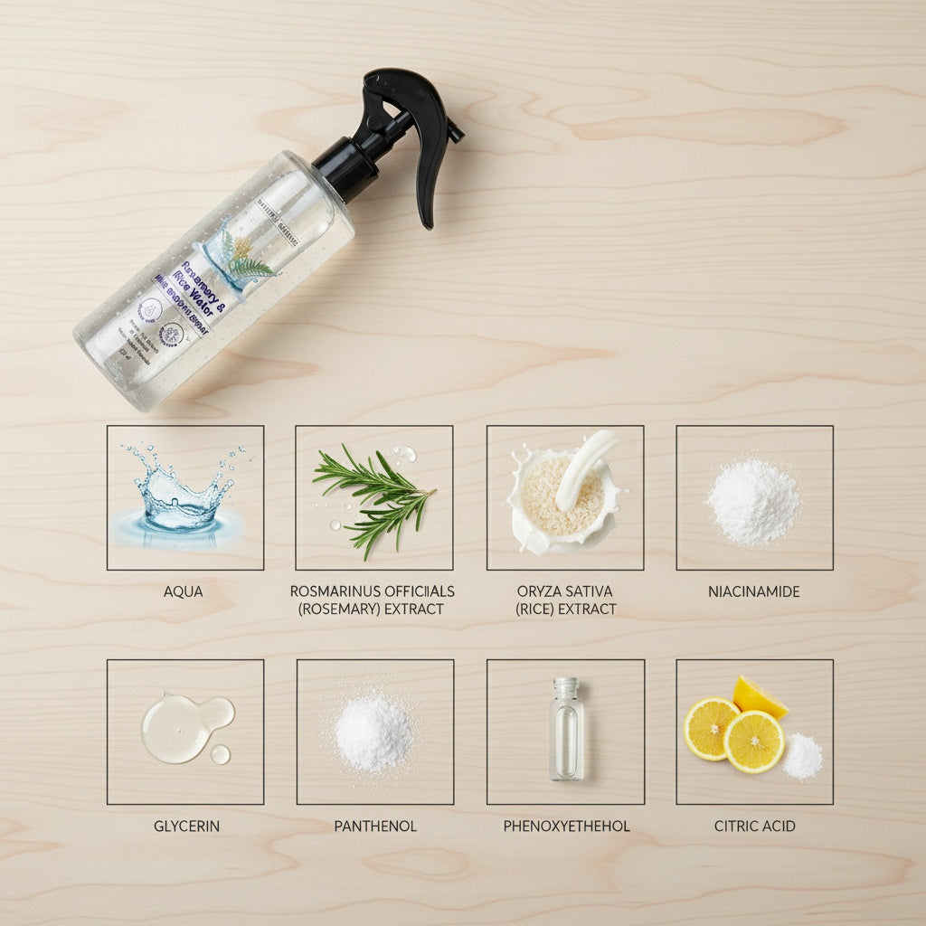 Rosemary Rice Water Hair Spray 200Ml