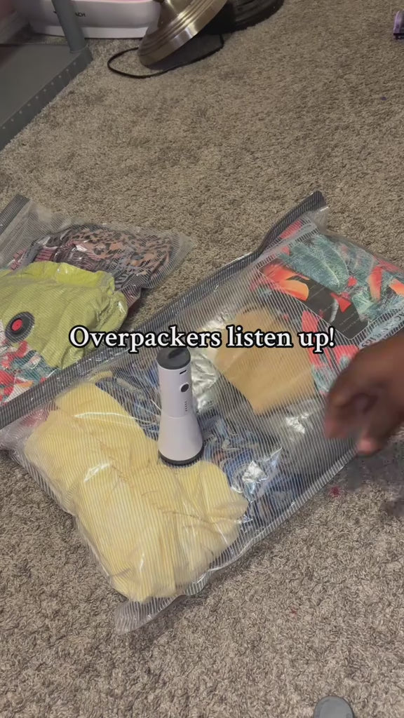 Ellevary™ Travel Compression Bags with Portable Vacuum Pump