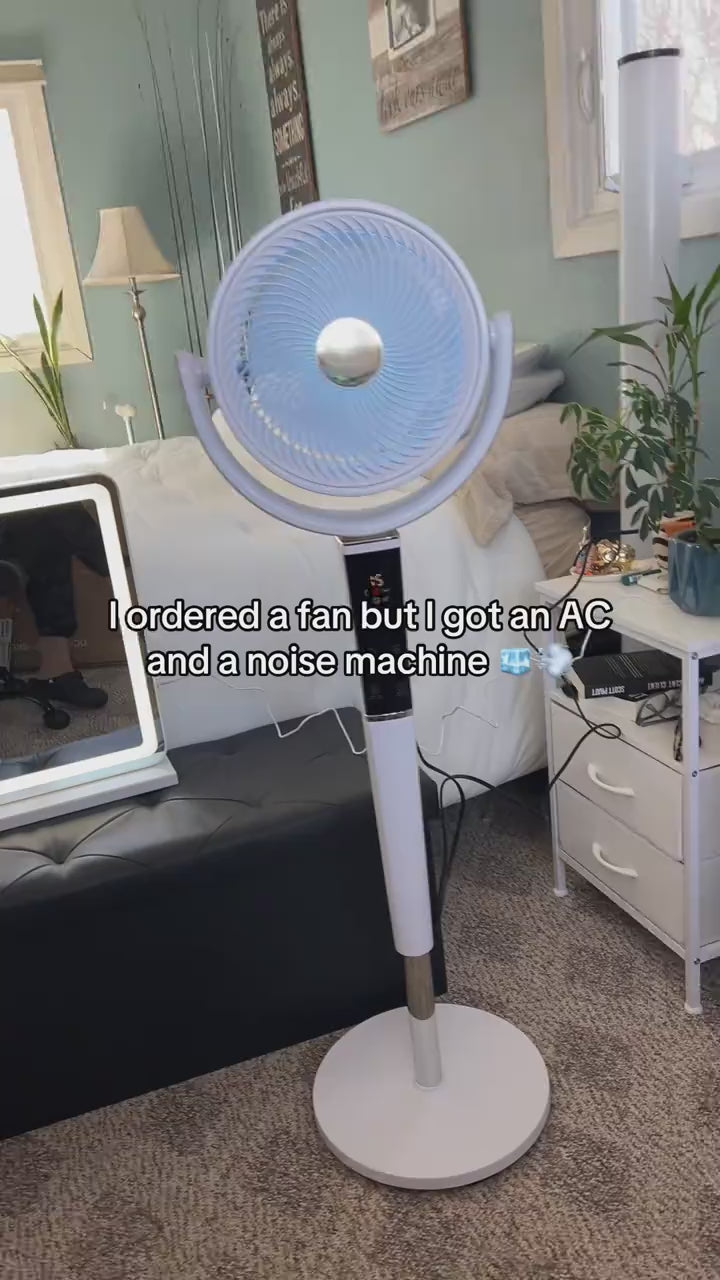 Ellevary™ Quiet Oscillating Pedestal Fan with Remote Control