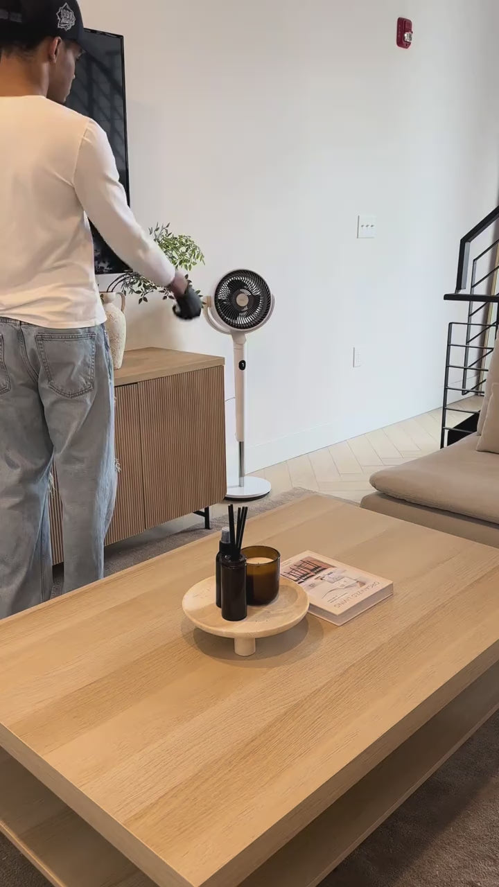 Ellevary™ Smart Oscillating Pedestal Fan with Remote & App Control